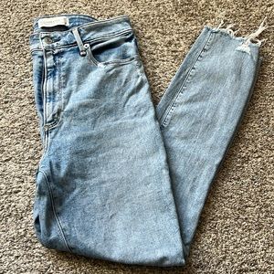 A&F Curve Love Super Skinny Ankle High Rise